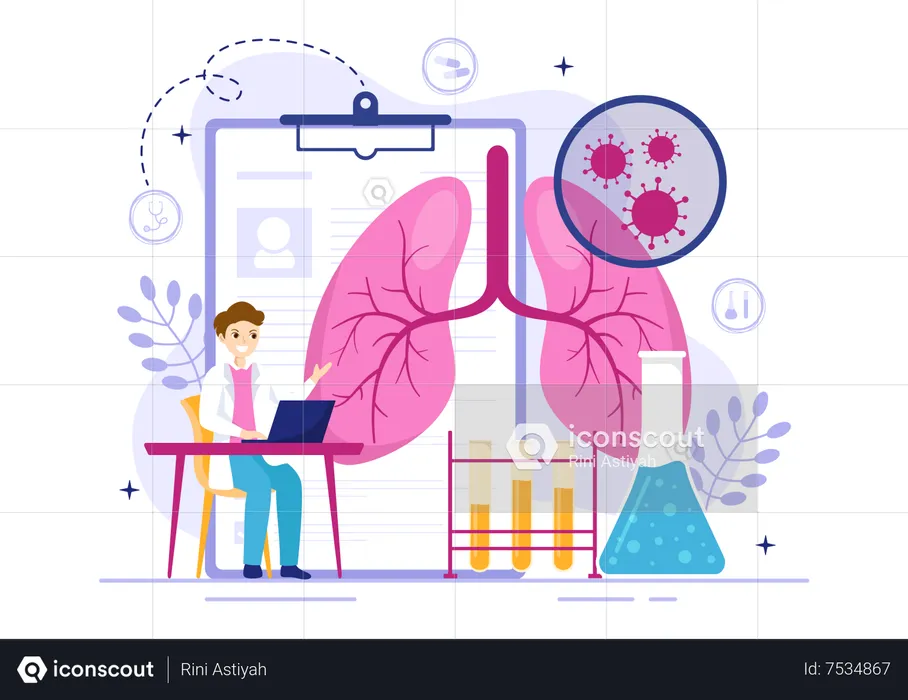 Respiratory Tract Infection  Illustration