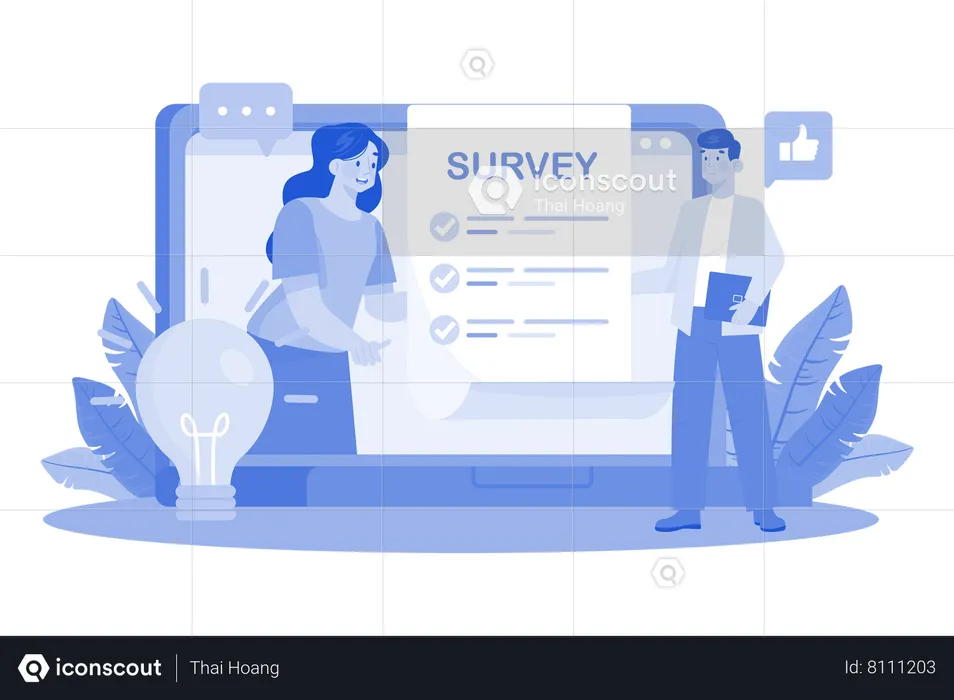 Respondents provide insights in survey responses  Illustration