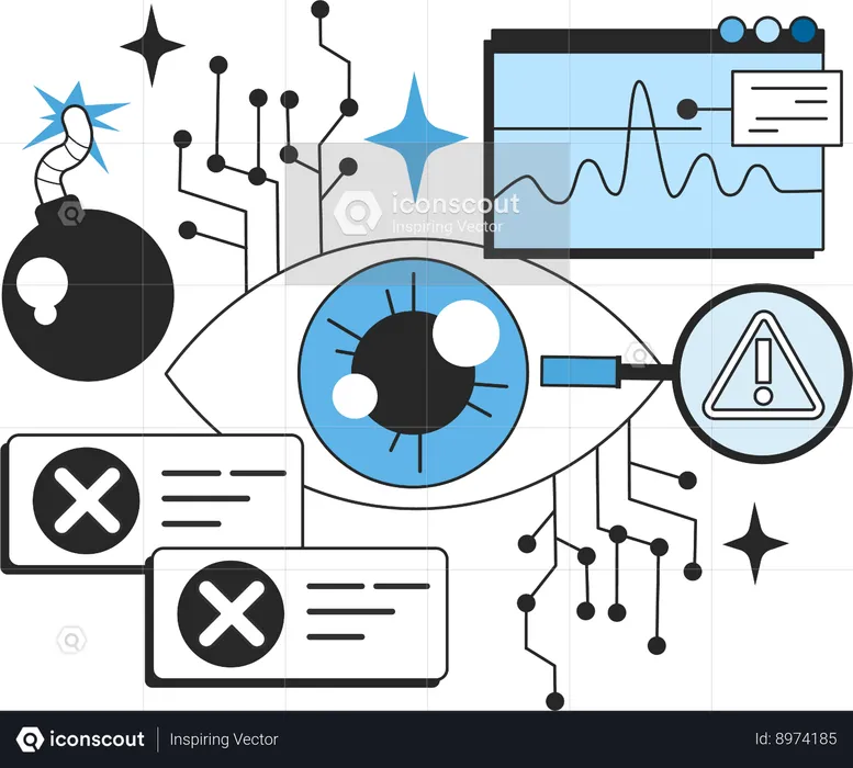 Responsabilidade por erros como rede neural  Ilustração