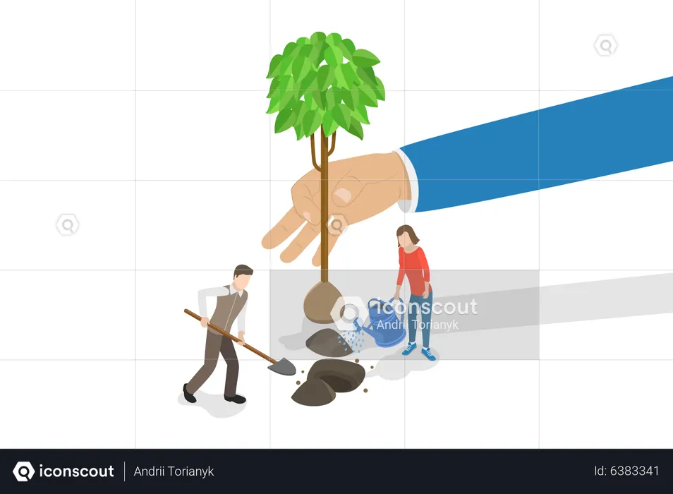 Responsible Forestry  Illustration