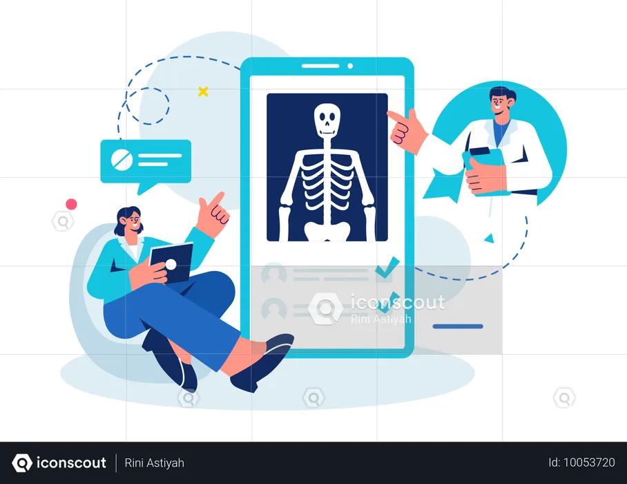 Résultats de radiographie  Illustration