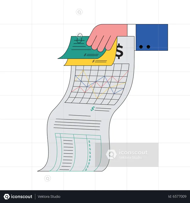 Taxes de retenue sur la facture  Illustration