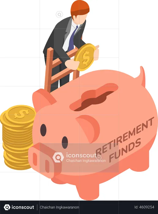 Retirement fund  Illustration