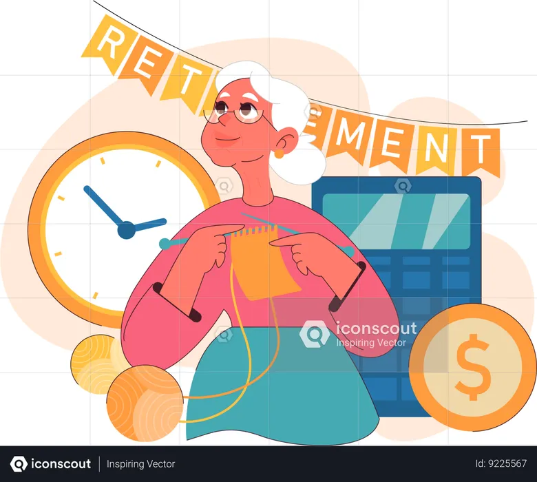 Retirement saving  Illustration