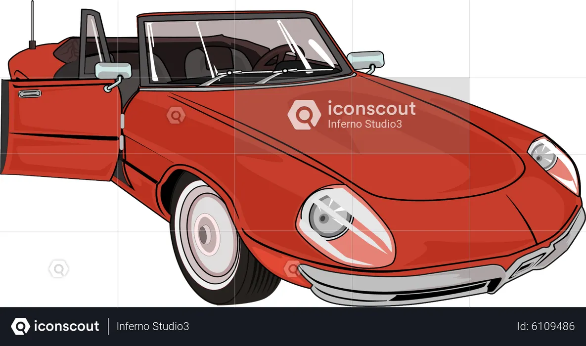 Retro-Auto  Illustration