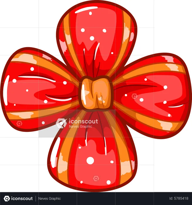 Ribbon for Christmas day  Illustration