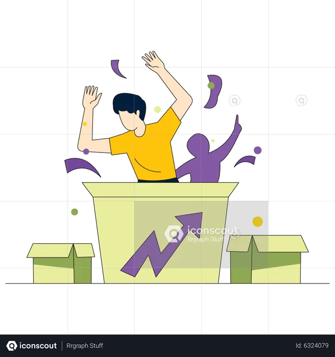 Rich businessman  Illustration