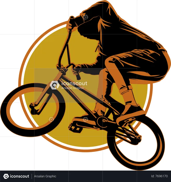 Best Ride Fast Bmx Freestyle Illustration Download In PNG & Vector.