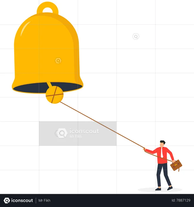 Ring subscription bell to get reminder for new social media content  Illustration