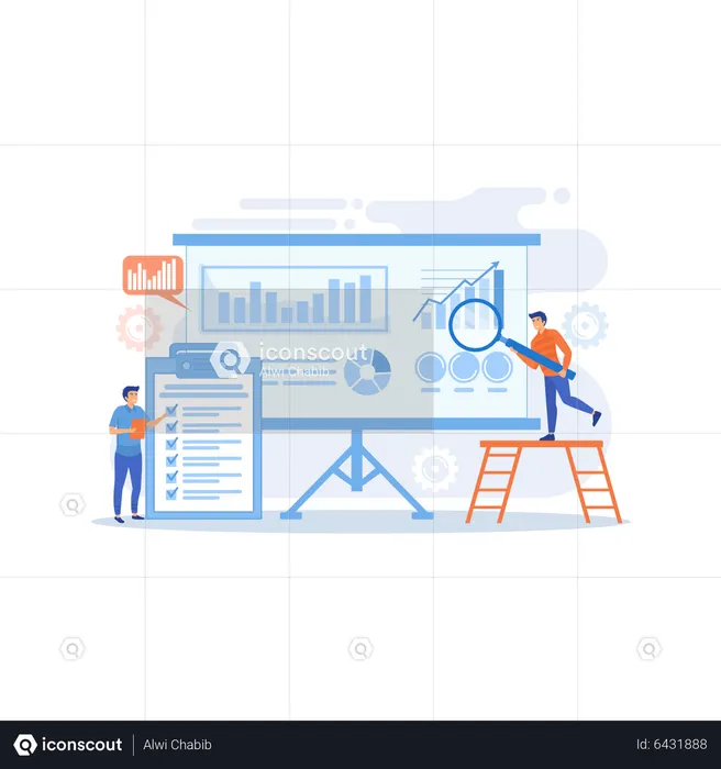 Best Premium Risk Management Team Illustration download in PNG & Vector
