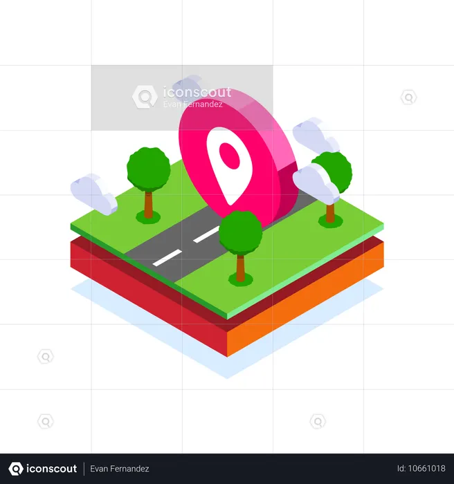 Road location  Illustration