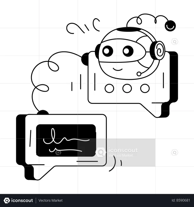 Bate-papo robô  Ilustração