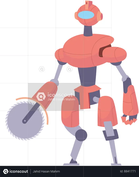 Robot Combatant  Illustration