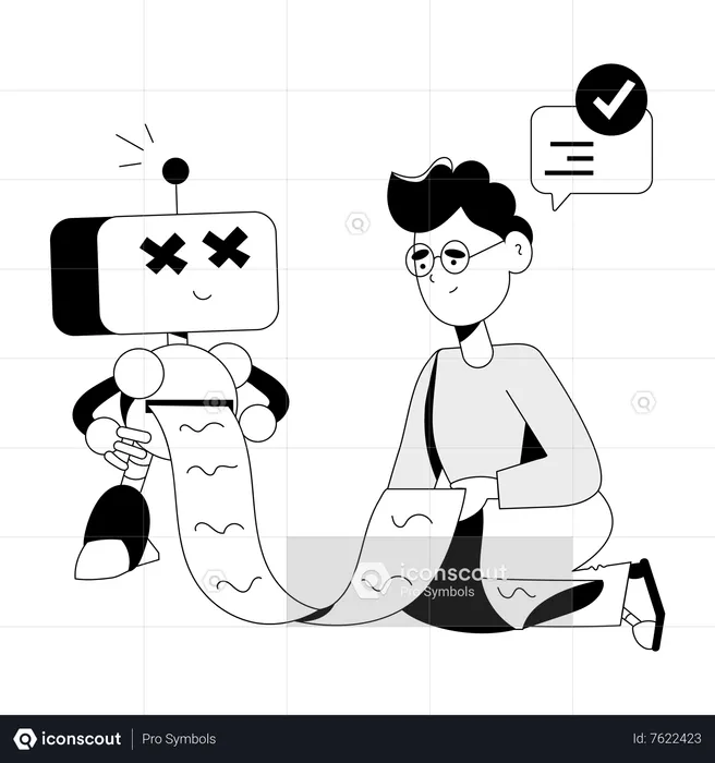 Robot Help  Illustration