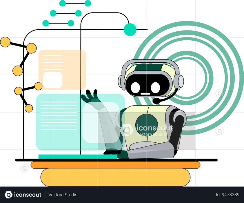 Robot Learning Illustration - Free Download Science & Technology ...