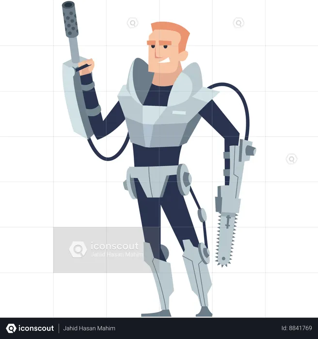 Robot Warrior  Illustration
