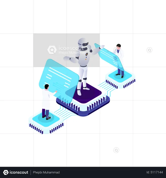 Robotertechnologie  Illustration