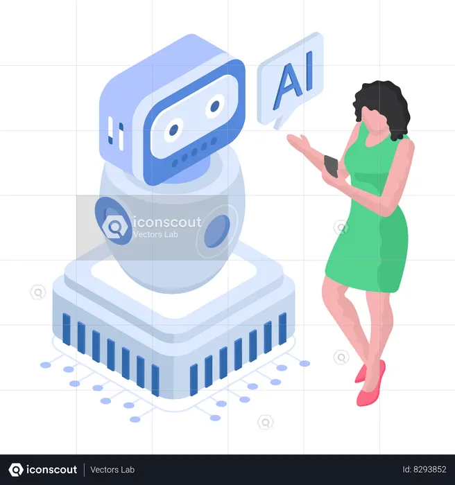 Roboterwartung  Illustration