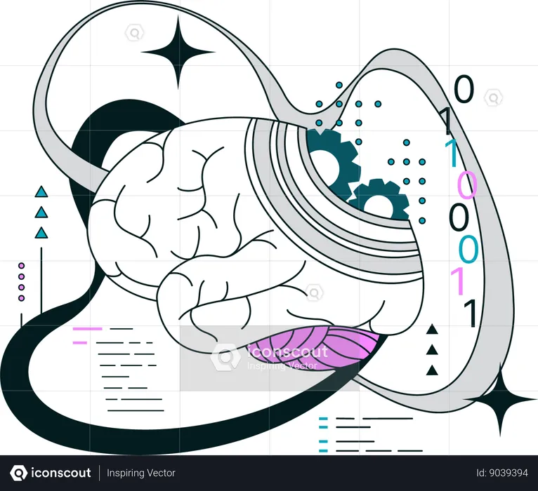 Robotic brain  Illustration