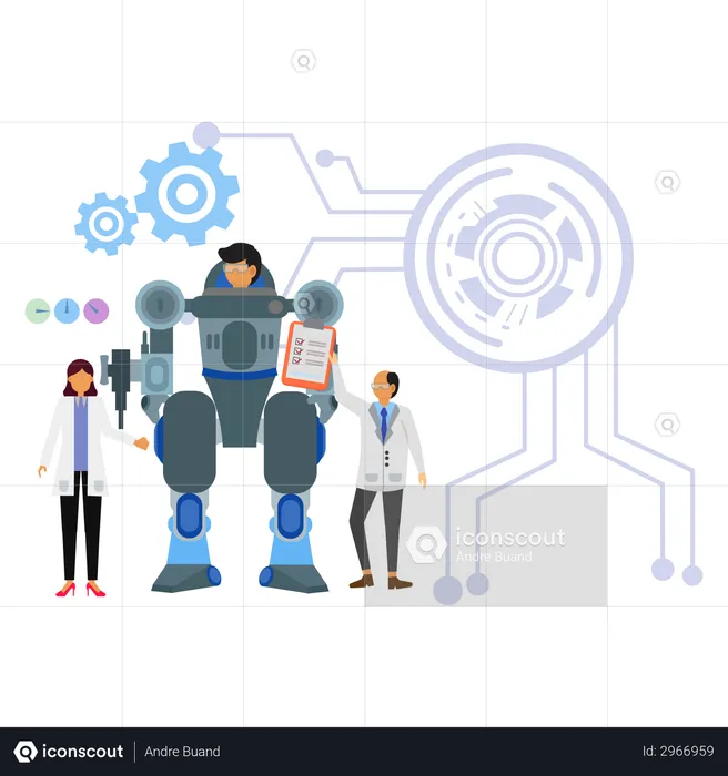 Robotic technology  Illustration