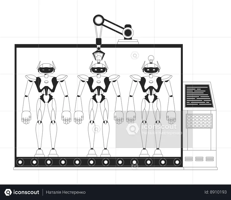 Robots de fabrication  Illustration