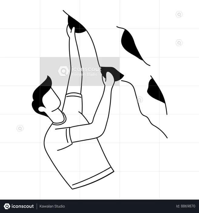 Rock climbing  Illustration