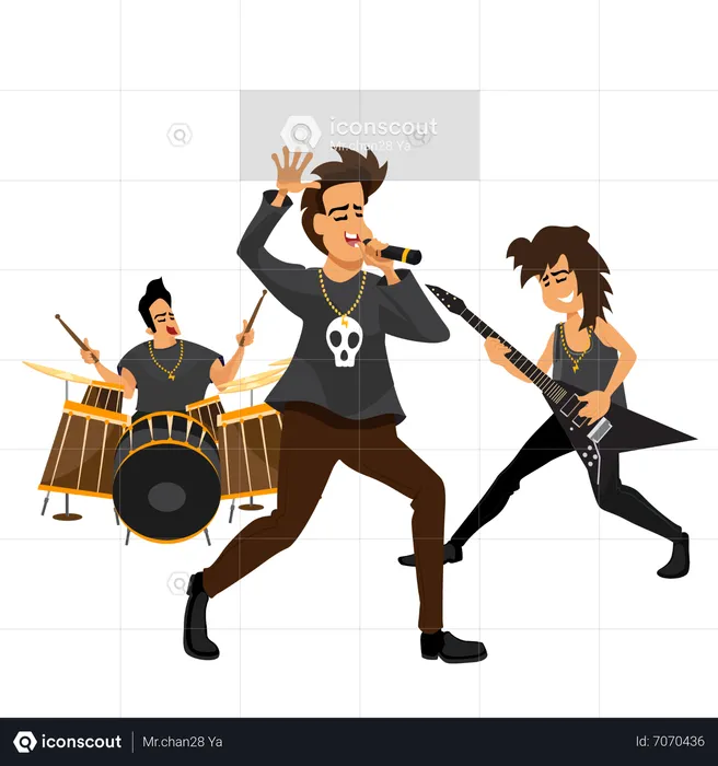 Rock Musicians  Illustration