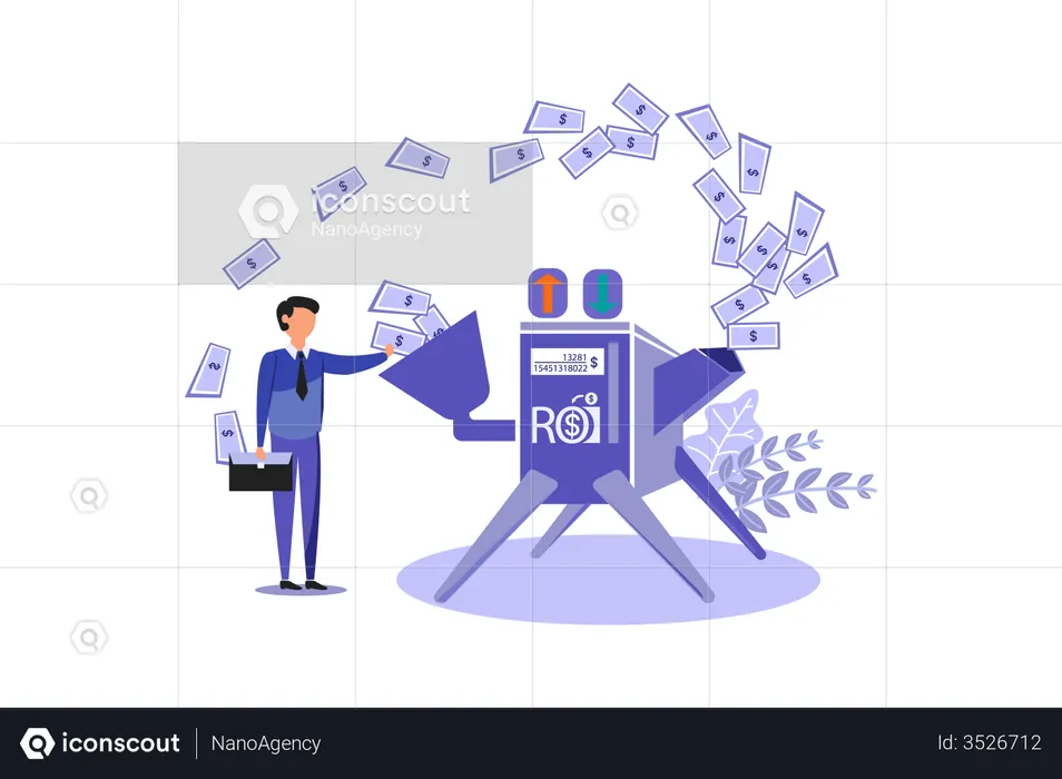ROI Marketing  Illustration
