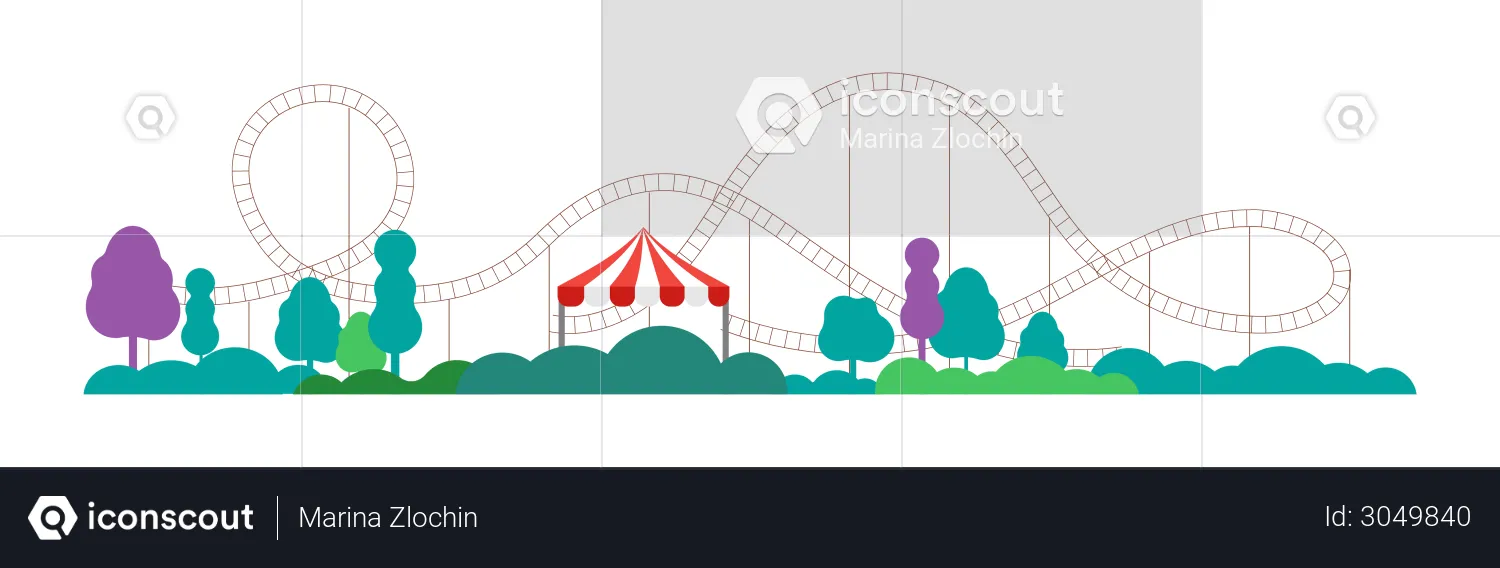 Roller coaster Illustration