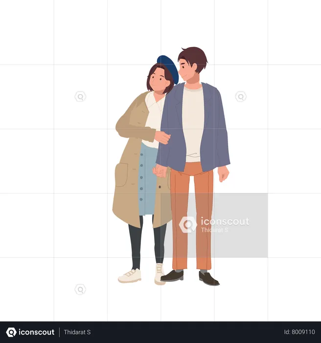 Romantic Couple  Illustration