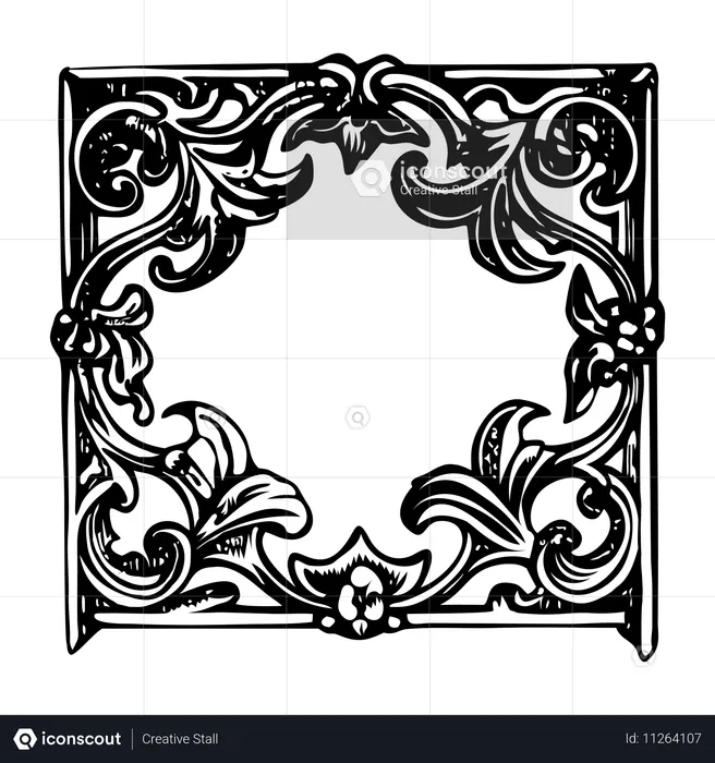 Volutes médiévales  Illustration