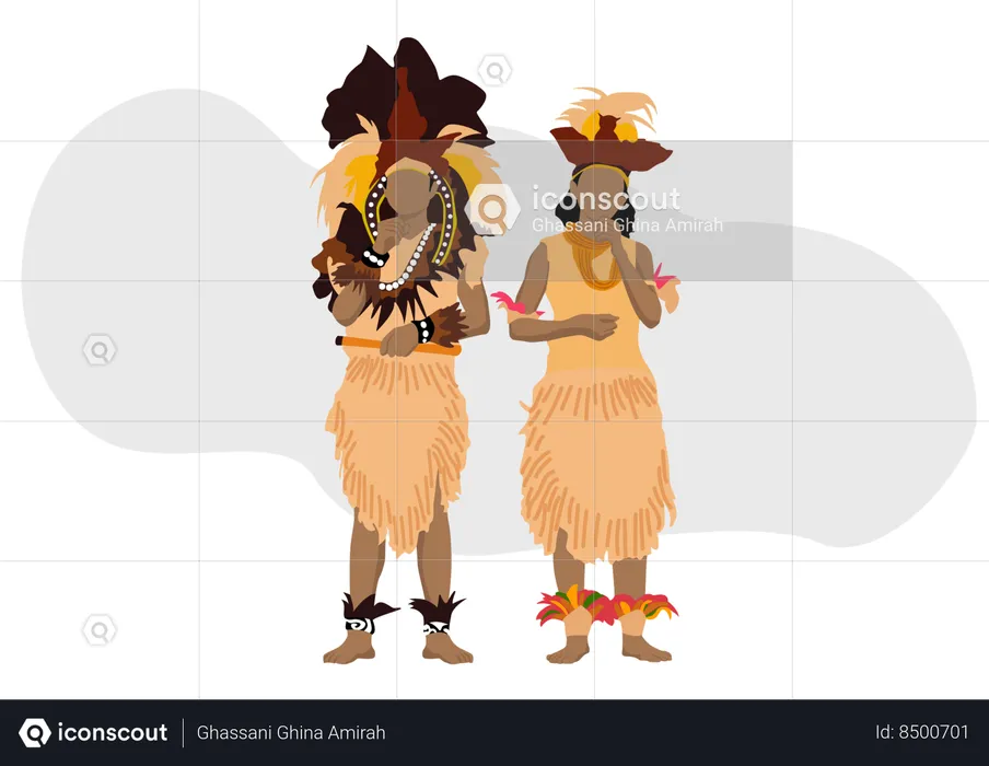 Roupas de Papua  Ilustração