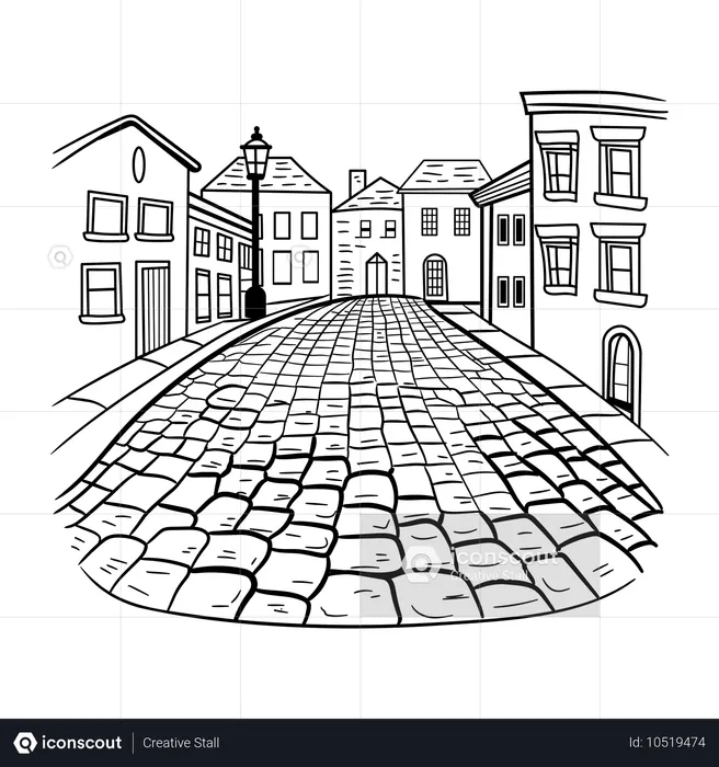 Rues de la ville  Illustration