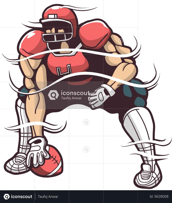 Rugby Player  Illustration