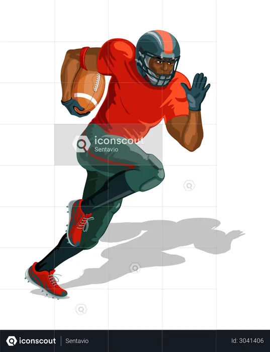 Rugby Spieler  Illustration