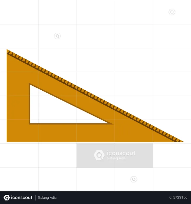 Ruler triangle  Illustration