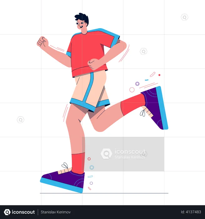 Running Guy  Illustration