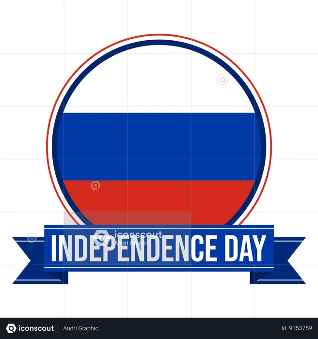 Russia independence day  Illustration