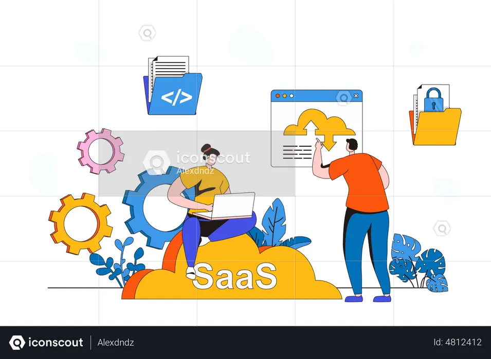 Saas  Illustration
