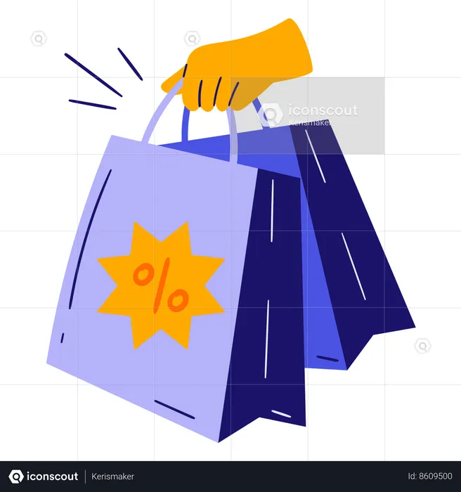 Bolsa de compras  Ilustração