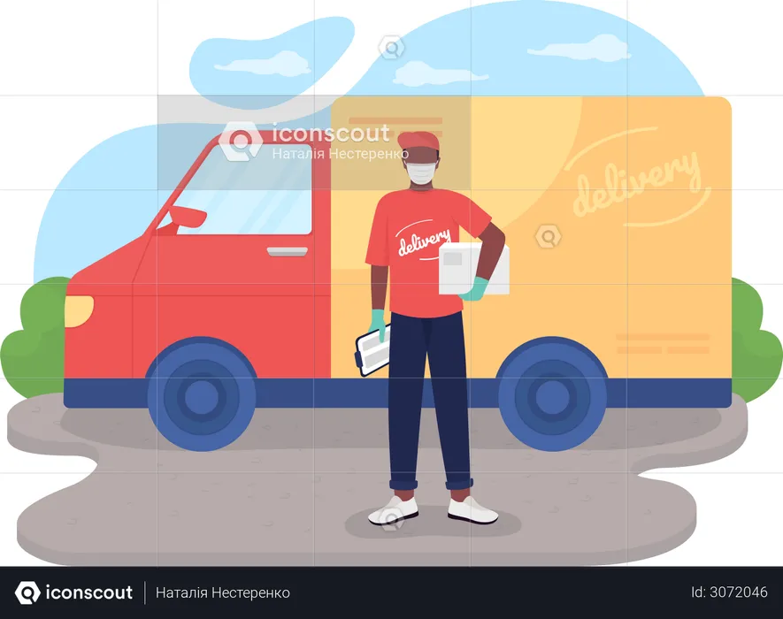 Safe delivery  Illustration