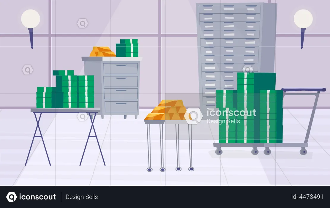 Safe deposit box  Illustration