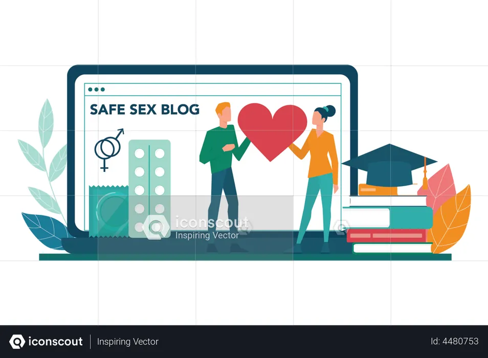 Safe Sex Blog  Illustration