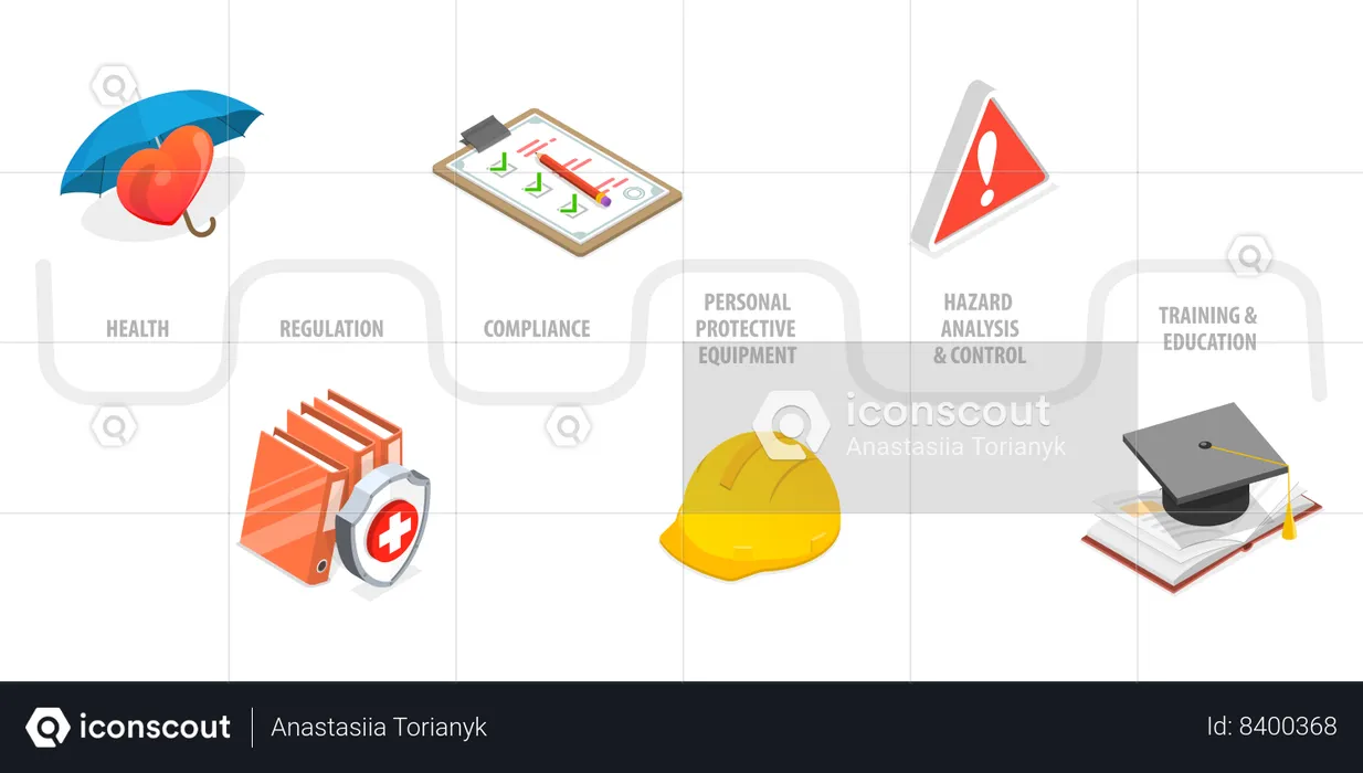 Safety At Work  Illustration