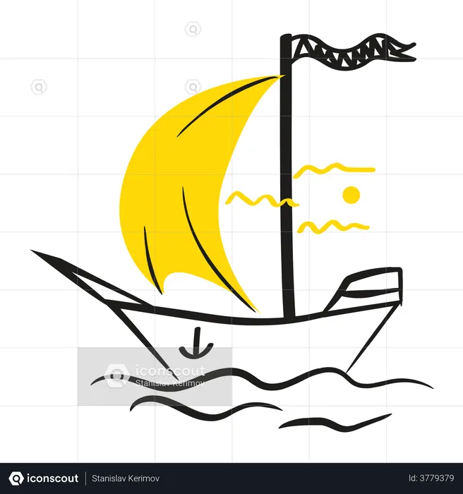 Sailing boat  Illustration