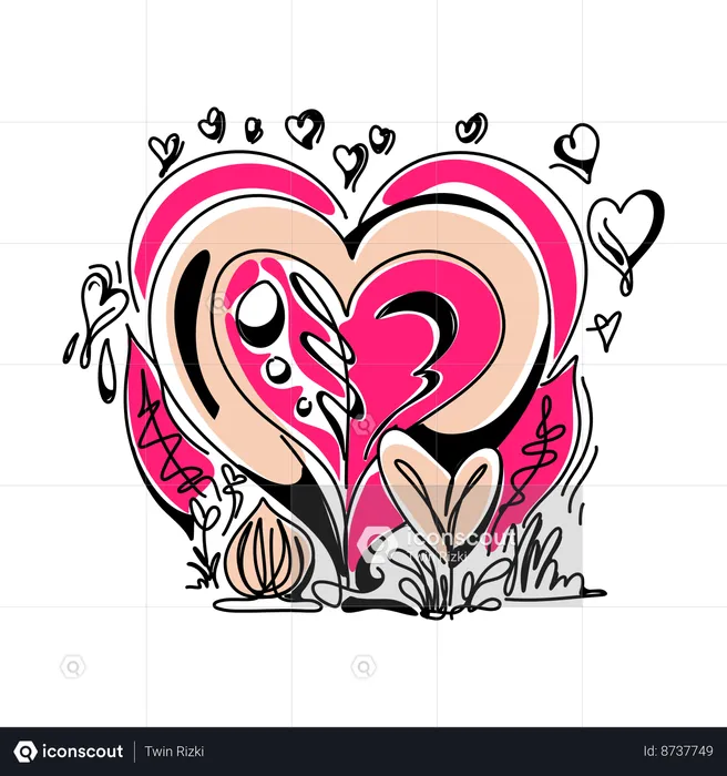 Salutation de la Saint-Valentin  Illustration