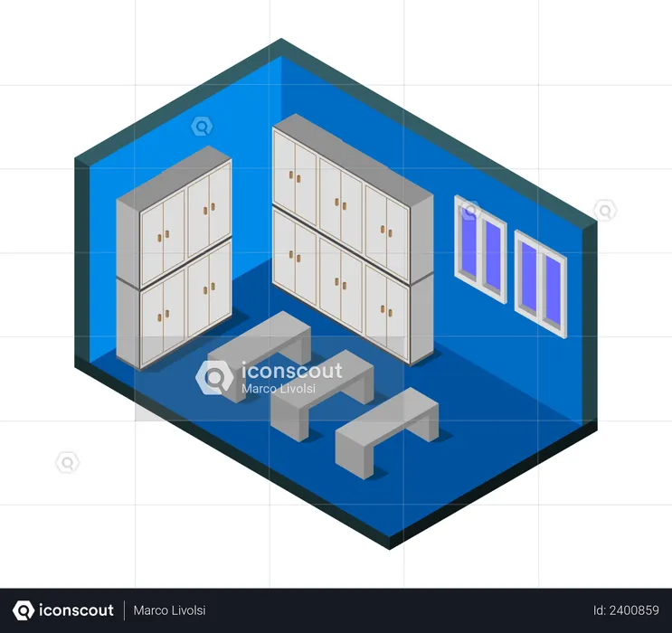 Sala do jogador  Ilustração