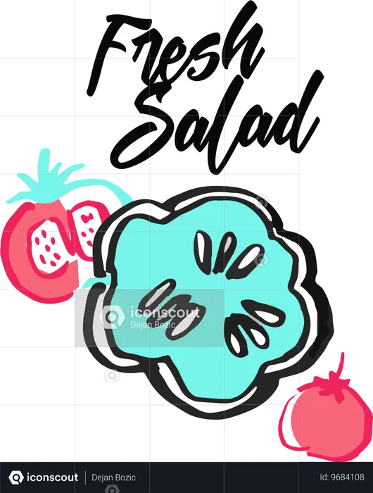 Salade fraiche  Illustration