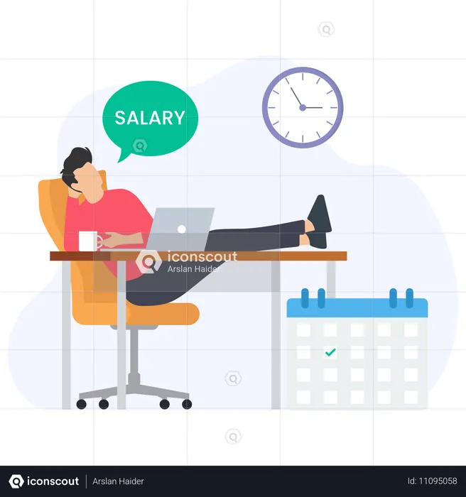 Salary Date  Illustration