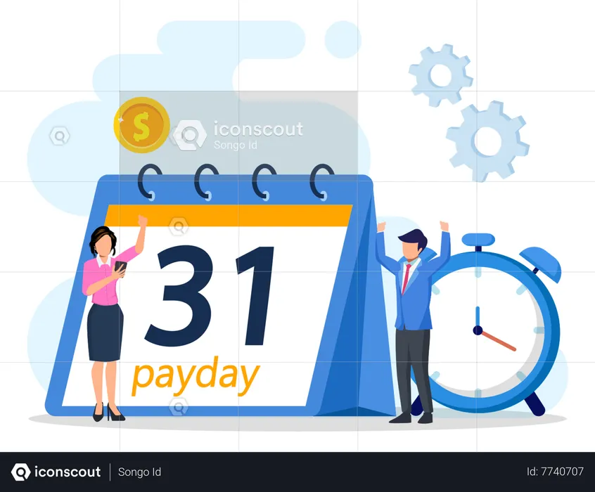 Salary Disbursement  Illustration